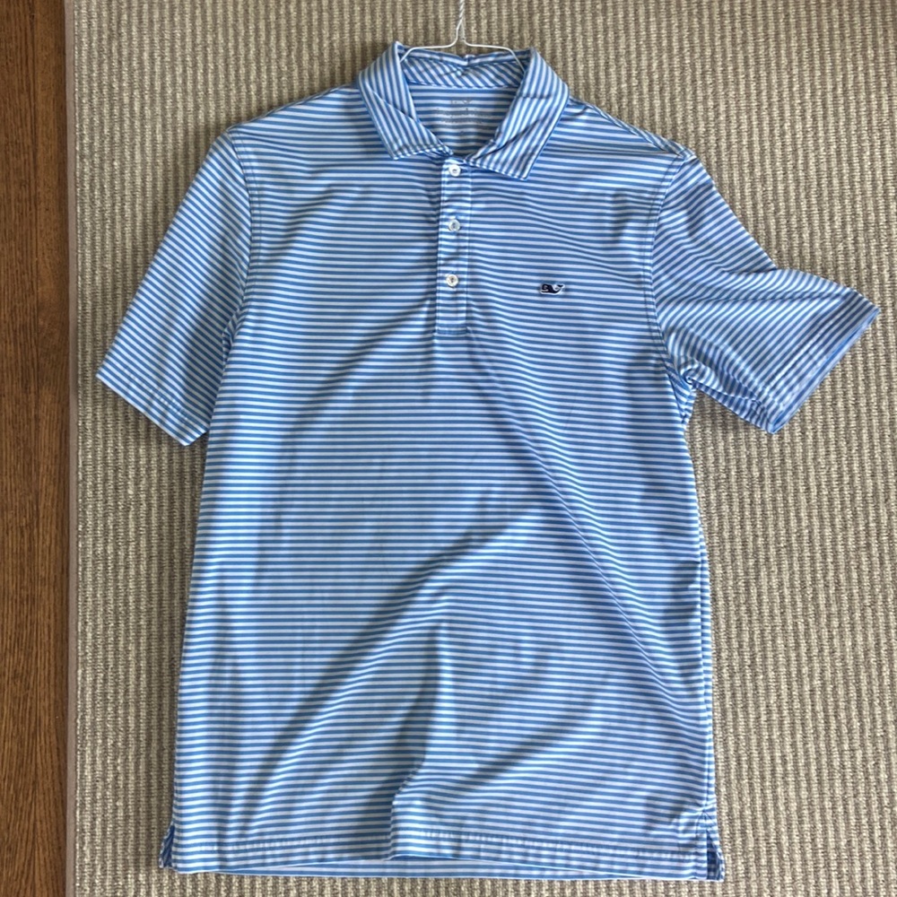 Men’s Vineyard Vines performance polo - blue stripe